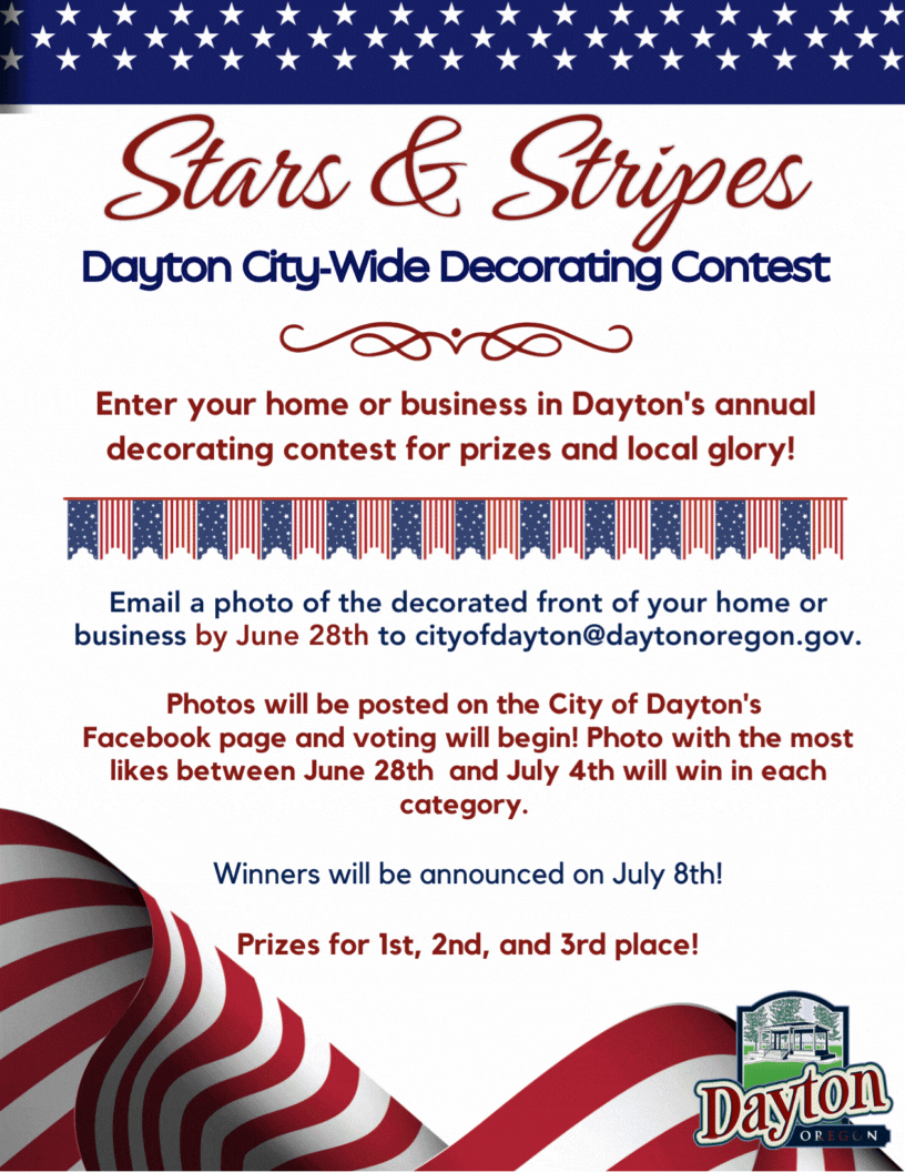 Stars & Stripes Decorating Contest Poster